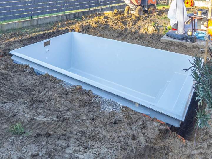 Piscine soigneusement installée Saint-Bonnet-de-Mure