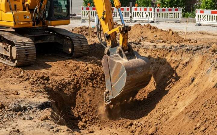 Préparation de votre terrain par nos piscinistes-terrassiers