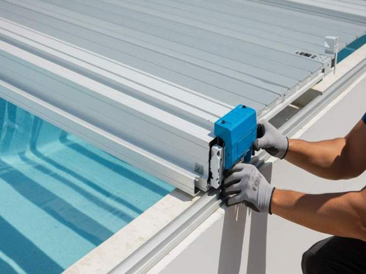Installation de volet roulant pour piscine Saint-Bonnet-de-Mure